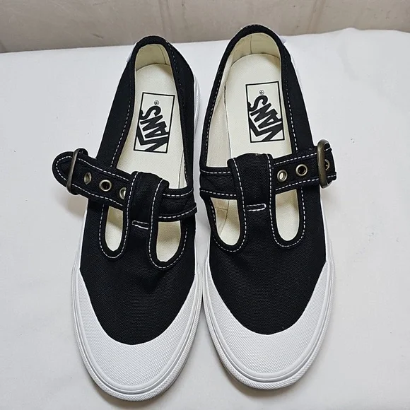 Vans Style 93 Mary Janes Black Canvas - Picture 4 of 10
